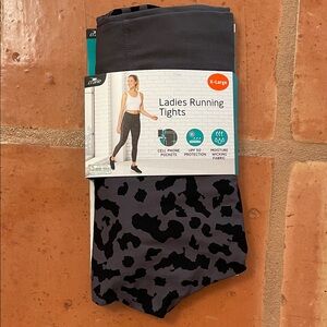 Crane Ladies Running Tights leopard print size XL